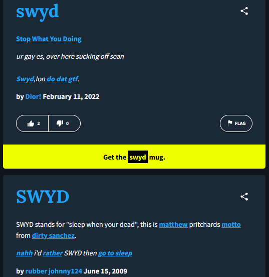 SWYD Urban Dictioary