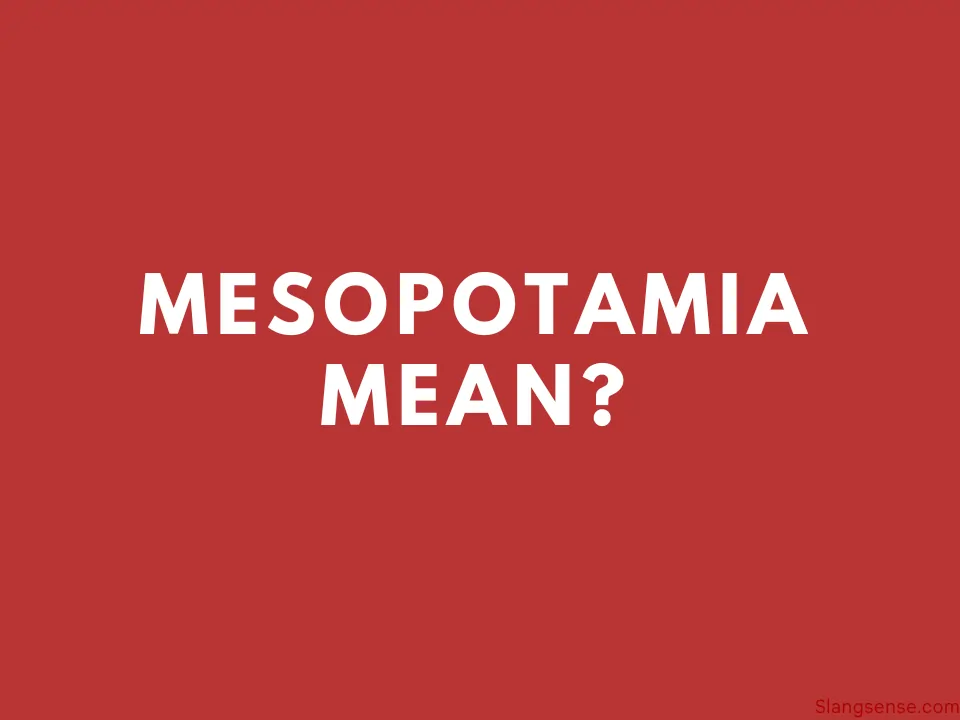 Mesopotamia Meaning